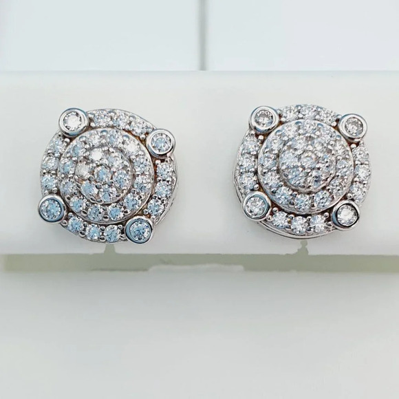 925 Sterling Silver Cubic Zirconia Earrings, U19254780 - Picture 4 of 11